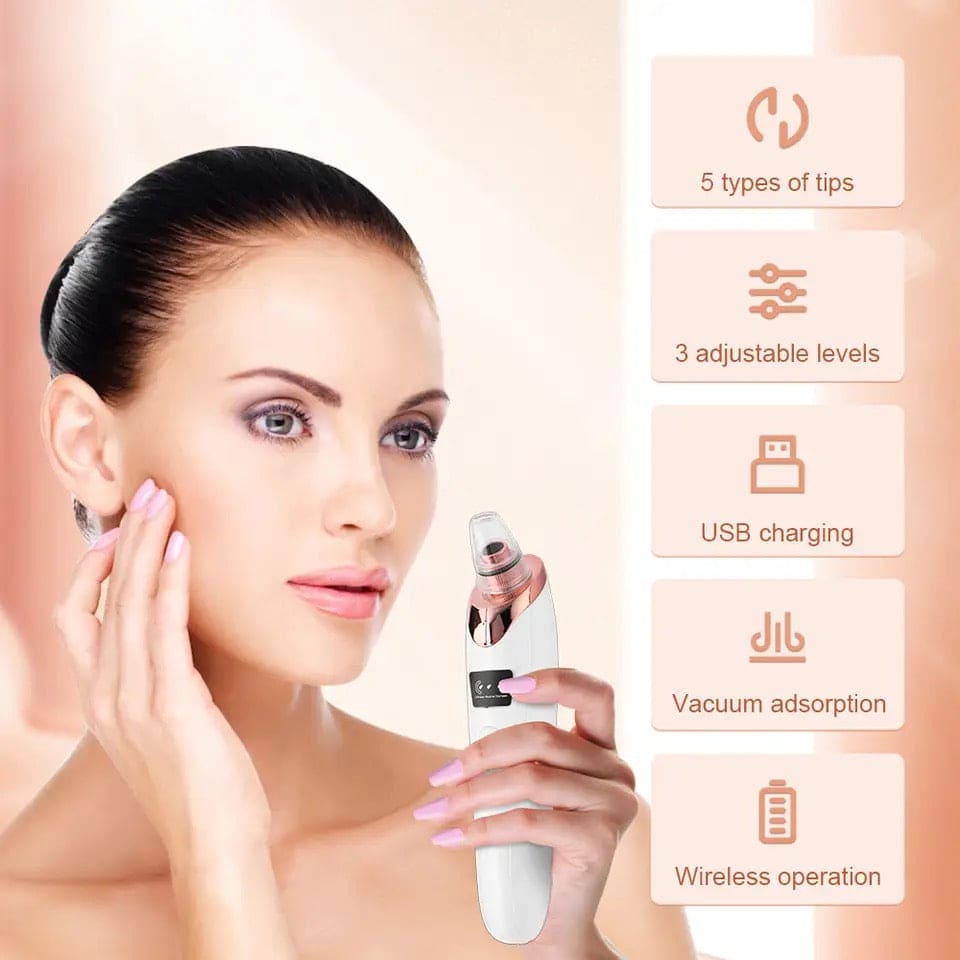 Electric Blackhead Remover, Vacuum Acne Cleaner, Black Spots Removal Device, Pore Cleaner Machine, Skin Care Tools, 5 Heads Suction Machine, Vacuum Electric Black Head Extractions Tool, Electric Facial Pore Cleaner, Exfoliating Beauty Device Electric Blackhead Remover, Vacuum Acne Cleaner, Black Spots Removal Device, Pore Cleaner Machine, Skin Care Tools, 5 Heads Suction Machine, Vacuum Electric Black Head Extractions Tool, Electric Facial Pore Cleaner, Exfoliating Beauty Device